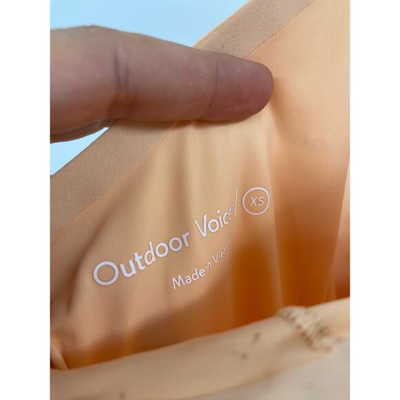 Outdoor Voices Exercise Sleeveless A-Line Mini Cream Workout Dress Size XS - Picture 5 of 5